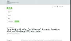 
							         Duo Authentication for Microsoft Remote Desktop Web on Windows ...								  
							    