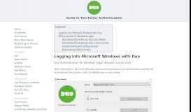 
							         Duo Authentication for Windows Logon - Guide to Two-Factor ...								  
							    