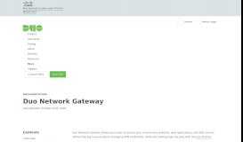 
							         Duo Network Gateway | Duo Security								  
							    
