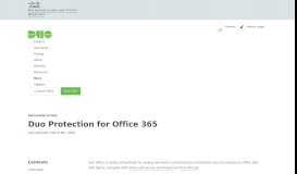 
							         Duo Protection for Office 365 | Duo Security								  
							    