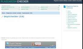 
							         Duplichecker (3/6) - Plagiarism Checker software, reviews ...								  
							    