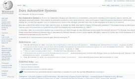 
							         Dura Automotive Systems - Wikipedia								  
							    