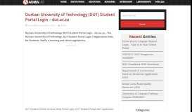 
							         Durban University of Technology (DUT) Student Portal Login - dut.ac ...								  
							    