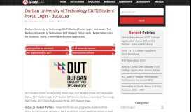 
							         Durban University of Technology (DUT) Student Portal Login ...								  
							    