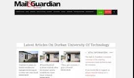 
							         Durban University of Technology - Mail & Guardian								  
							    