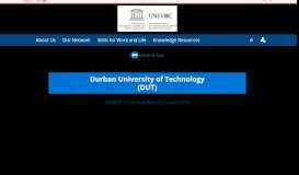 
							         Durban University of Technology - UNESCO-UNEVOC Network Portal								  
							    