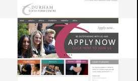 
							         Durham Sixth Form Centre - Learn, Achieve, Succeed...								  
							    