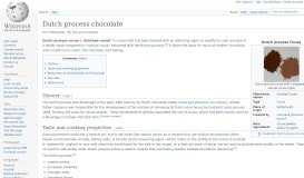 
							         Dutch process chocolate - Wikipedia								  
							    