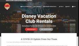 
							         DVC Rental Store | Disney Vacation Club Rentals | Rent DVC Points								  
							    