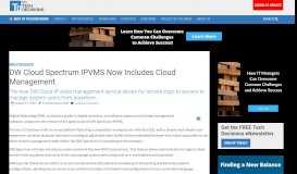 
							         DW Cloud Spectrum IPVMS Now Includes Cloud Management - My ...								  
							    