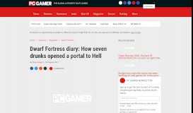 
							         Dwarf Fortress diary: How seven drunks opened a portal to Hell | PC ...								  
							    