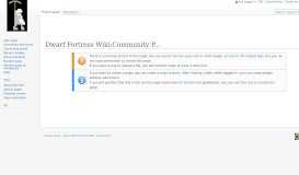 
							         Dwarf Fortress Wiki:Community Portal								  
							    