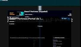 
							         Dwarf Fortress:Portal de la comunidad | Dwarf Fortress | FANDOM ...								  
							    