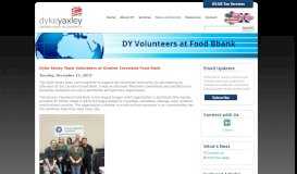 
							         DY Volunteers at Food Bbank								  
							    