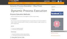 
							         Dynamic Process Execution - Blue Prism - RPA Tools								  
							    