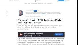 
							         Dynamic UI with CDK TemplatePortal and DomPortalHost | juri ...								  
							    