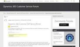 
							         Dynamics 365 Customer Self-Service Portal - Dynamics 365 for ...								  
							    