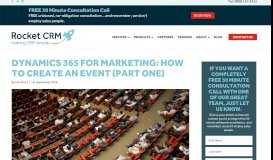 
							         Dynamics 365 for Marketing: How to create an Event (Part One ...								  
							    