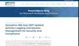 
							         Dynamics 365 July 2017 Update: Event Management – PowerObjects ...								  
							    