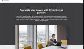 
							         Dynamics 365 Partners | Microsoft Dynamics 365								  
							    
