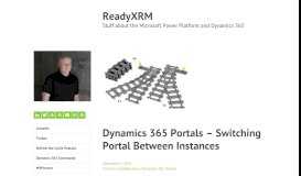 
							         Dynamics 365 Portals – Switching Portal Between Instances ...								  
							    