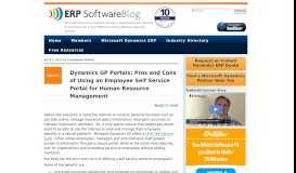 
							         Dynamics GP Portals: Pros and Cons of Using an Employee Self ...								  
							    
