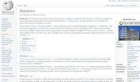 
							         Dynatrace - Wikipedia								  
							    