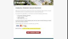 
							         D'Youville Parking Permits - Home								  
							    