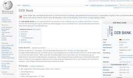 
							         DZB Bank – Wikipedia								  
							    