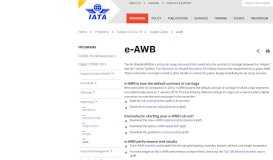 
							         e-Air Waybill (e-AWB) - IATA								  
							    