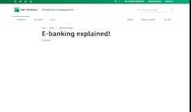 
							         E-banking explained! - BNP Paribas								  
							    