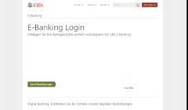 
							         E-Banking Login | UBS Schweiz								  
							    