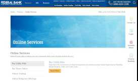 
							         E-Banking Services | Federal Bank Online Services | ASBA | Pay Bill ...								  
							    