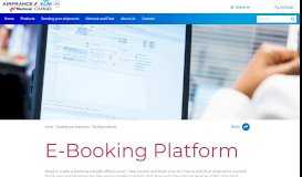 
							         E-Booking - AIR FRANCE KLM MARTINAIR Cargo								  
							    