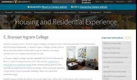 
							         E. Bronson Ingram College | Housing and Residential Education ...								  
							    
