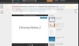 
							         E business models - SlideShare								  
							    