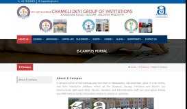 
							         E-campus Portal | Chameli Devi Group of Institutions - CDGI								  
							    