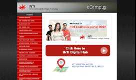 
							         E-Campus Single Sign On - Login - INTI International University								  
							    