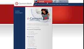 
							         e-Cavmont - Cavmont Bank								  
							    