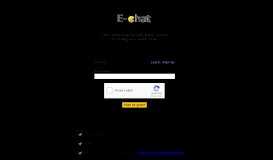
							         E-Chat - Online Chat Rooms For Everyone | Free Chat								  
							    