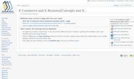 
							         E-Commerce and E-Business/Concepts and Definitions - Wikibooks ...								  
							    