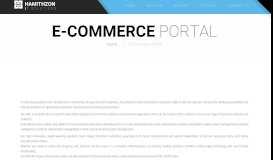 
							         E-Commerce Portal - HAMITHZON IT SOLUTIONS								  
							    
