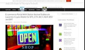 
							         E-commerce Portal With Stellar-Backed Stablecoin Launches Crypto ...								  
							    