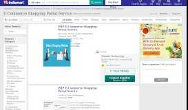 
							         E-Commerce Shopping Portal Service - IndiaMART								  
							    