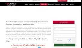 
							         e-Commerce Web Portal Development - UAE Website Development								  
							    