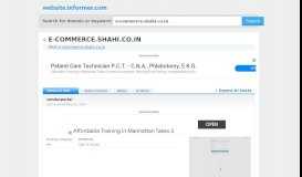 
							         e-commerce.shahi.co.in at WI. vendorportal - Website Informer								  
							    