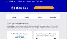 
							         E-Dinar Coin | Coin Clarity								  
							    