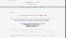 
							         E-File | Clerk of Courts - Wayne County Clerk of Courts								  
							    