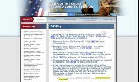 
							         E-Filing - Brevard County, Florida - Clerk of the Court								  
							    
