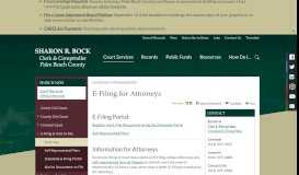 
							         E-Filing for Attorneys | Clerk & Comptroller, Palm Beach County								  
							    